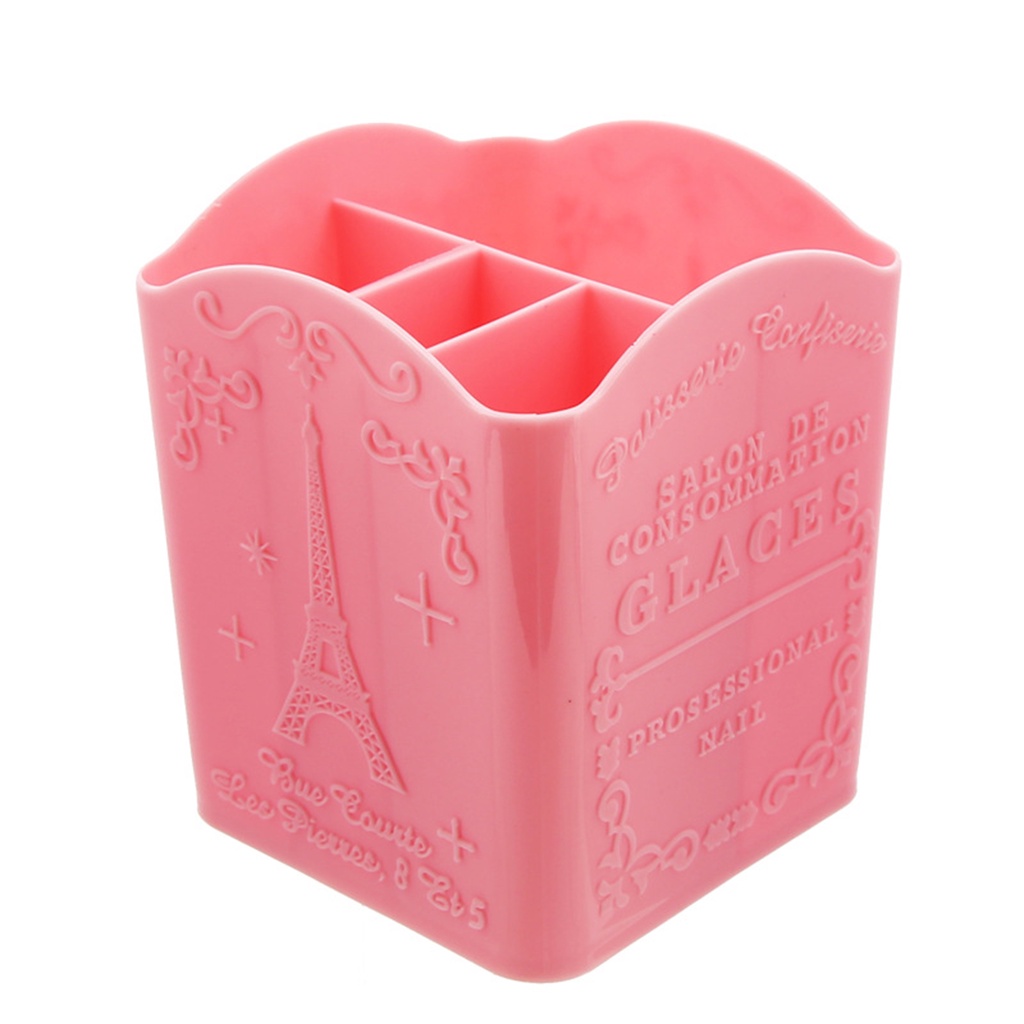 Jen Giá Đỡ Đồ Trang Điểm Đơn Giản Dễ Mang Theo PP Bốn Ngăn Đựng Bút Cho Nữ