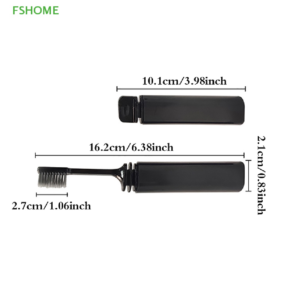 Fshome Bàn Chải Đánh Răng Lông Mềm Có Thể Gấp Lại Được Nhỏ Gọn Dùng