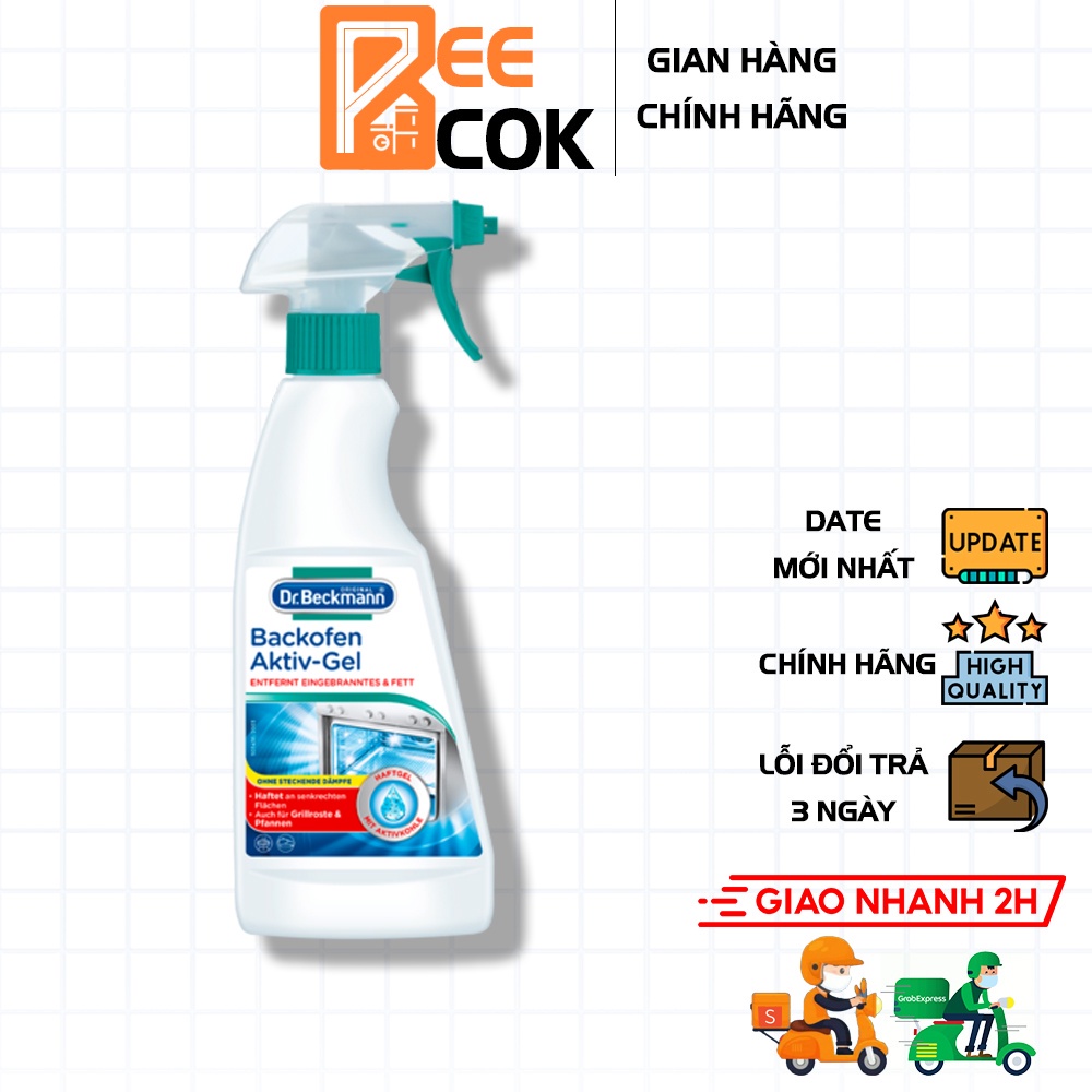 Chai xịt vệ sinh lò nướng, lò vi sóng, nồi chiên không dầu Dr Beckmann