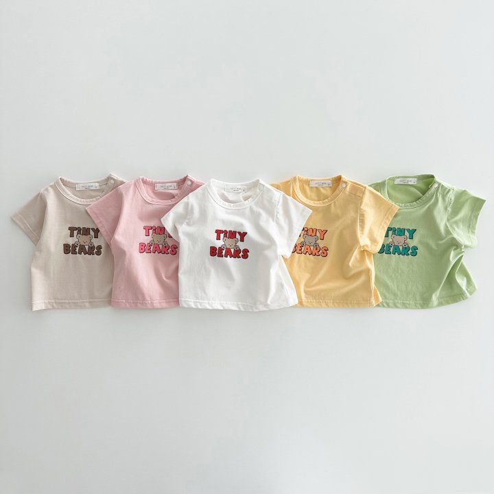 Áo Thun Cotton Tay Ngắn In Chữ Thời Trang Mùa Hè Hàn Quốc Mới 2023 Dành Cho Trẻ Sơ Sinh