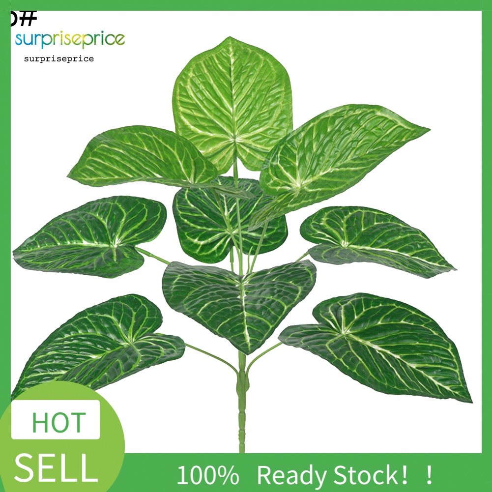 1 Nhánh Lá Xanh Nhân Tạo Bằng Nhựa Dùng Cho Trang Trí Nhà Cửa / SPA