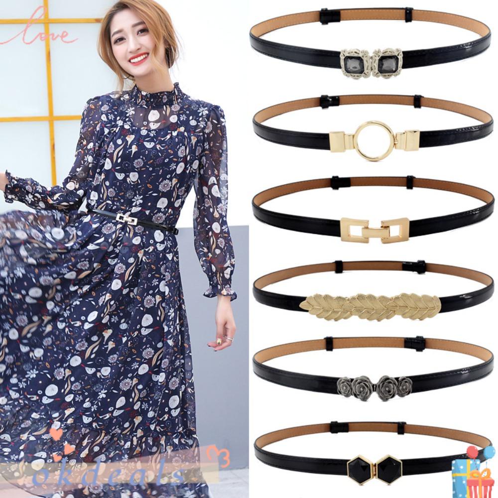 Dây Thắt Lưng Co Giãn Bằng Kim Loại Cho Nữ