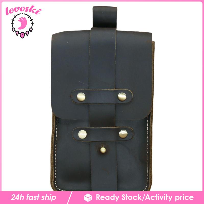 Túi Đeo Hông Bằng Da PU Phong Cách Vintage Thời Trang Đi Bộ