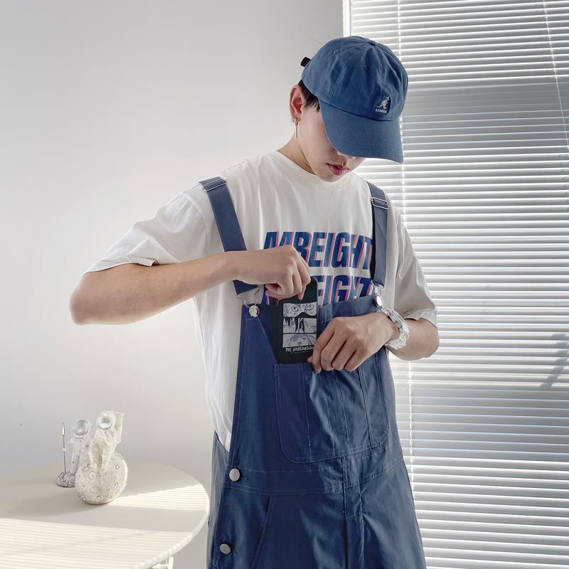 Quần Yếm Dáng Rộng Phong Cách Hip Hop Nhật Hàn Cá Tính Dành Cho Cặp Đôi