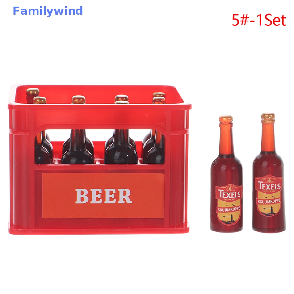 1 Bộ Bình Uống Rượu Mini Tỉ Lệ 1: 12 Dùng Trang Trí Nhà Búp Bê