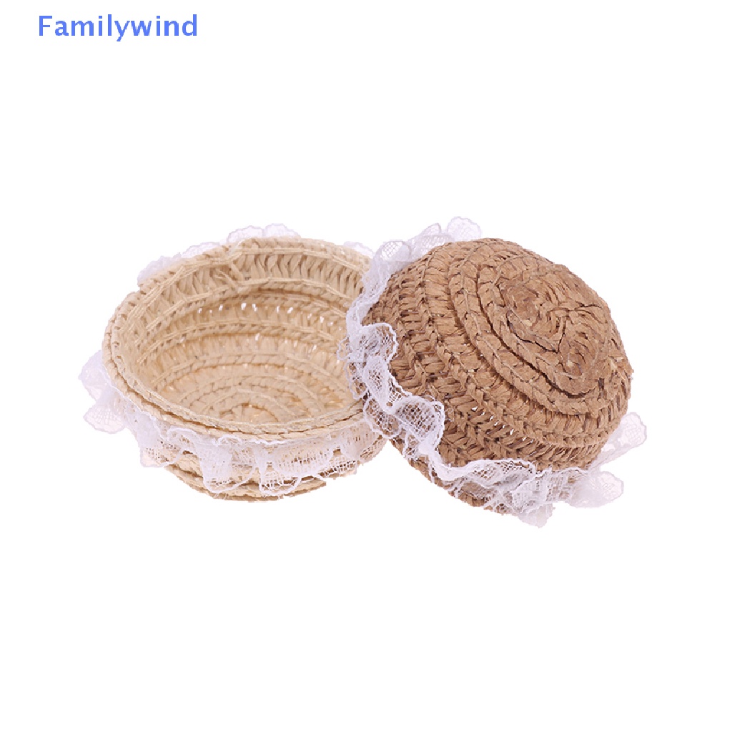 Giỏ Đan Mây Mini Đựng Thức Ăn Trang Trí Nhà Búp Bê