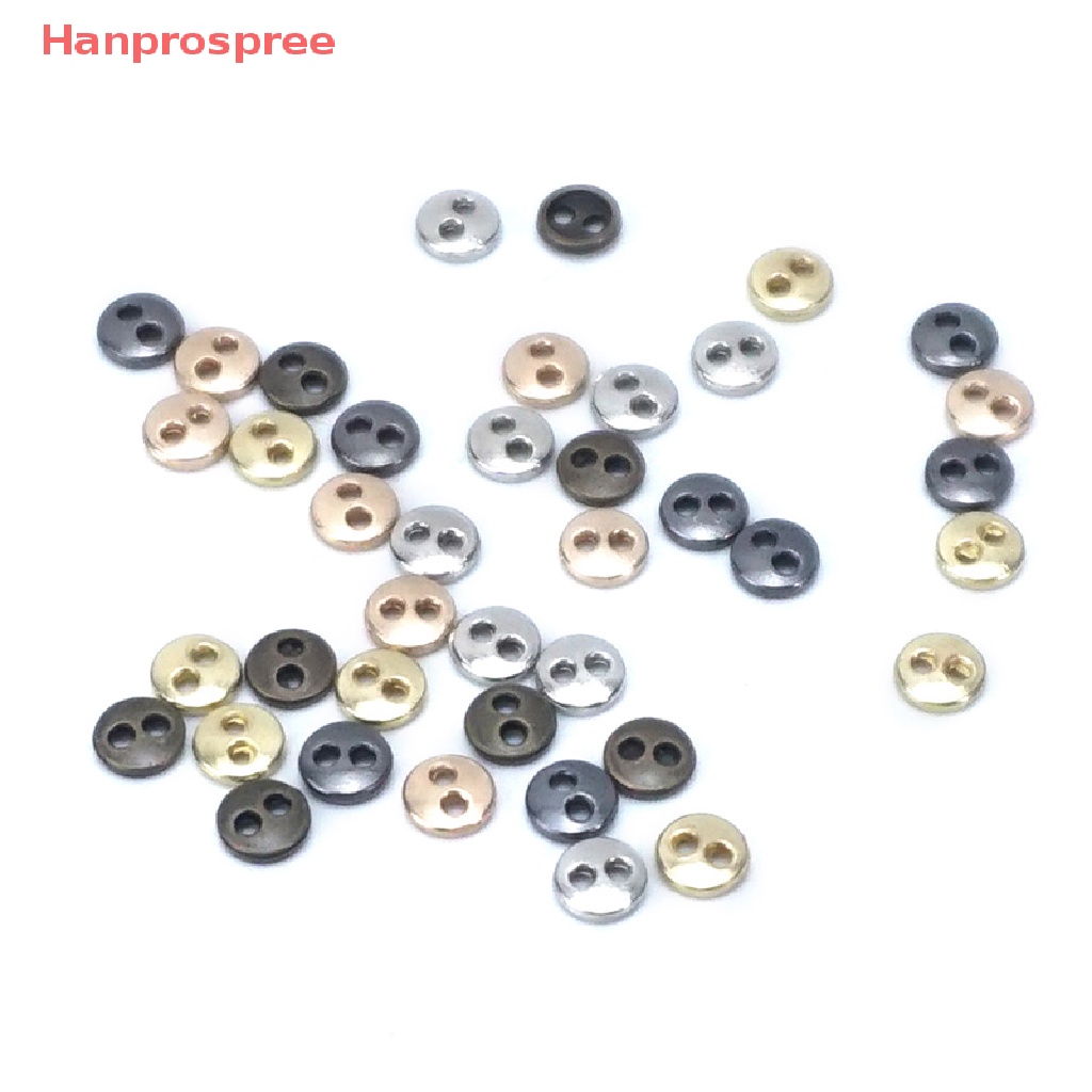 Set 10 Nút Tròn Hai Lỗ Mini DIY Dành Cho Búp Bê