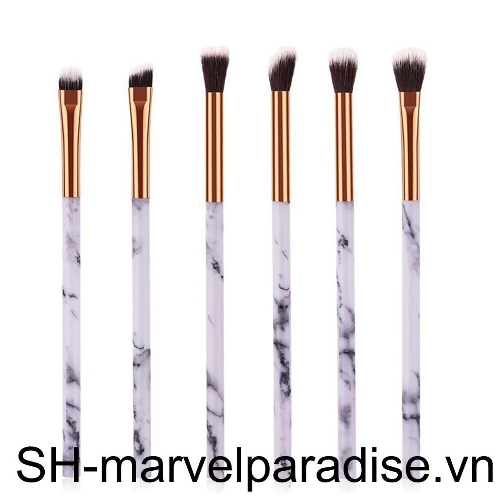 Set 10 Cọ Trang Điểm Phấn Mắt / Lông Mày / Kẻ Mắt Chất Liệu Sợi Nylon Tay Cầm Họa Tiết