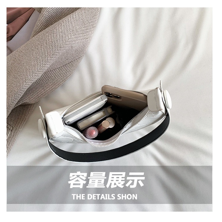 Túi Xách JASMIN NOIR Đeo Vai Họa Tiết Trái Tim Đơn Giản Thời Trang Cho Nữ