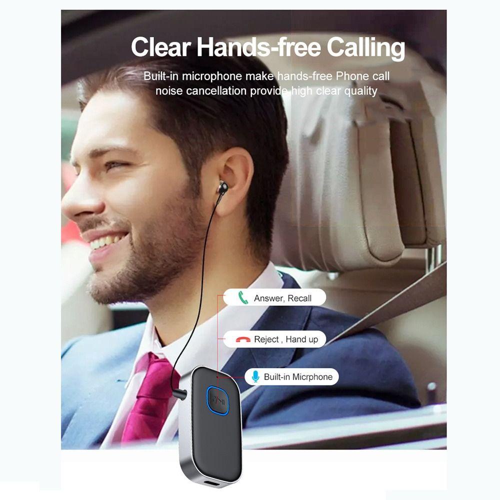 Thiết Bị Thu Phát Bluetooth Không Dây Trên Xe Hơi Tích Hợp Nghe Nhạc MP3