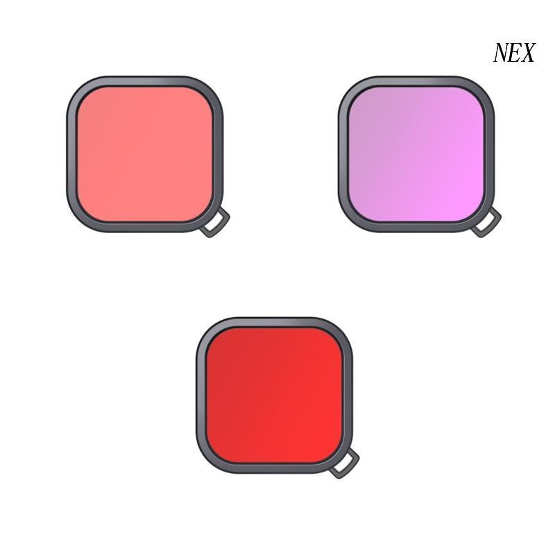 Bộ Lọc Thấu Kính Lặn Màu Đỏ Magenta Snorkel Cho HERO9 10