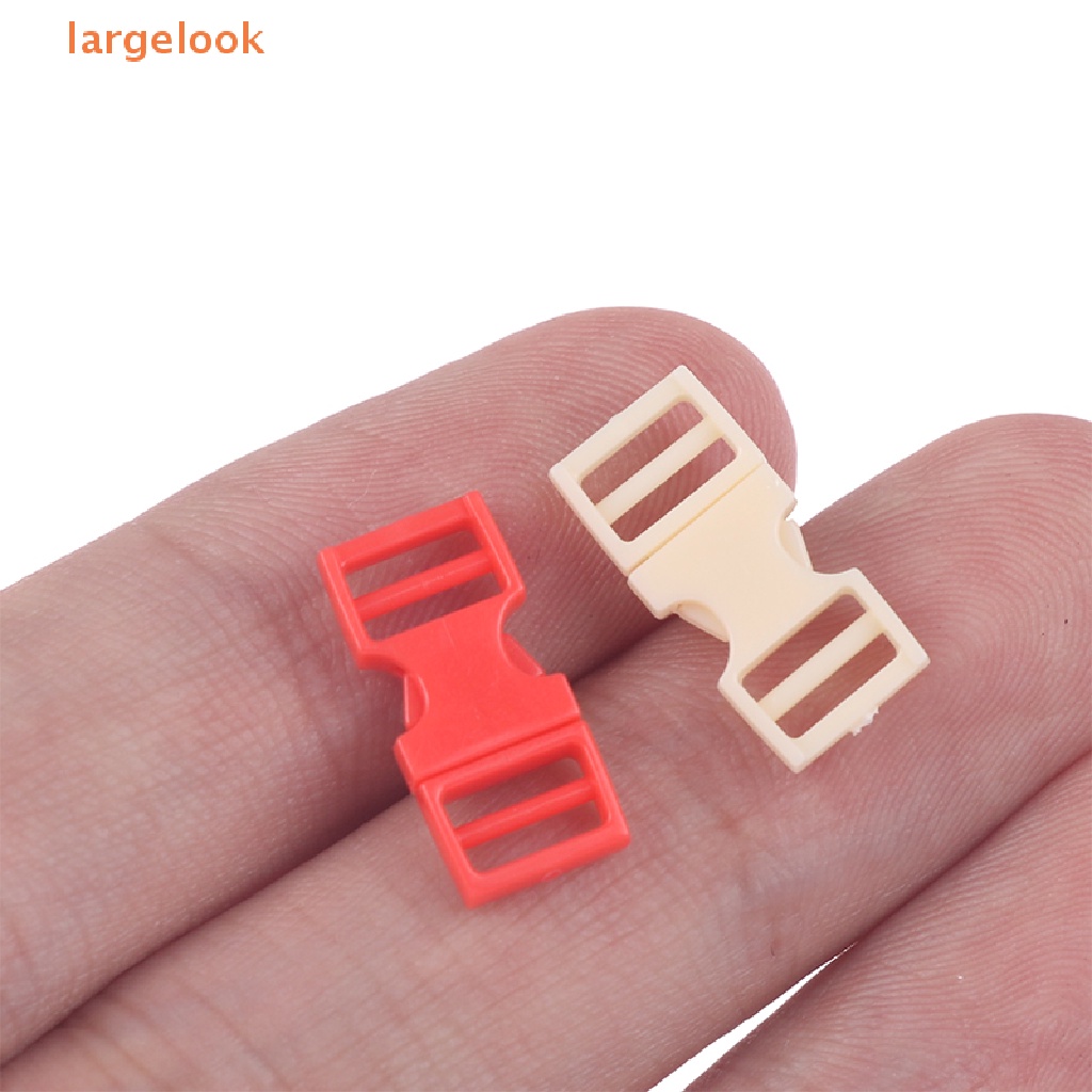 Set 10 Khóa Nhựa 6mm Dùng Làm Vòng Tay / Dây Đeo Búp Bê DIY