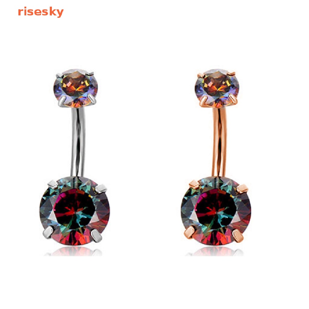 1 Khuyên Rốn Hình Trái Tim Bằng Thép Không Gỉ