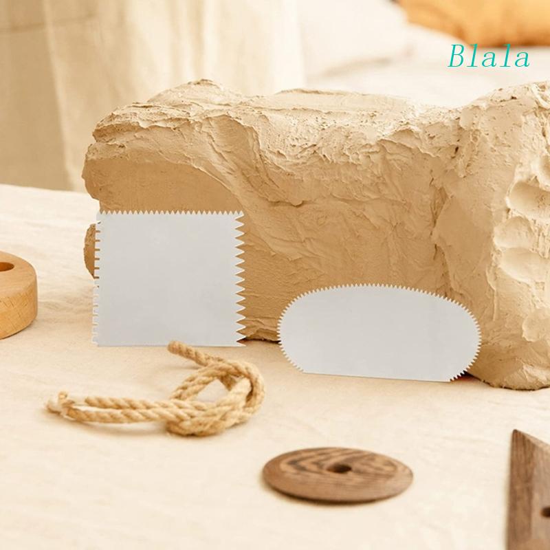 Bộ 2 Dụng Cụ Điêu Khắc Đất Sét Hình Chiếc Răng Bằng Thép Không Gỉ