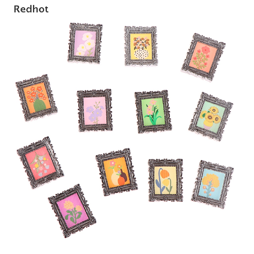 Bộ 2 Khung Manny Cổ Điển Tỉ Lệ 1: 12 Trang Trí Nhà Búp Bê