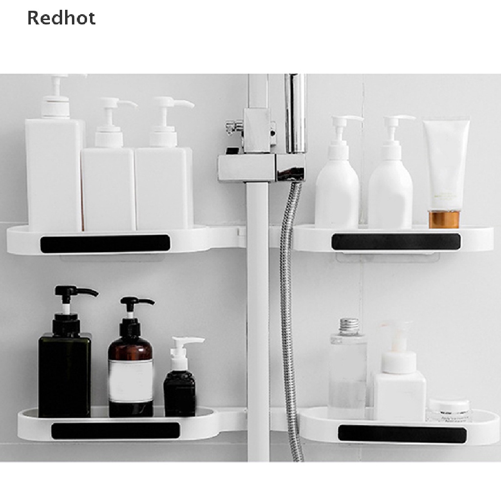 &lt; Redhot &gt; Kệ Để Đồ Dùng Nhà Tắm Gắn Tường Không Cần Đục Lỗ Có Thể Gập Lại