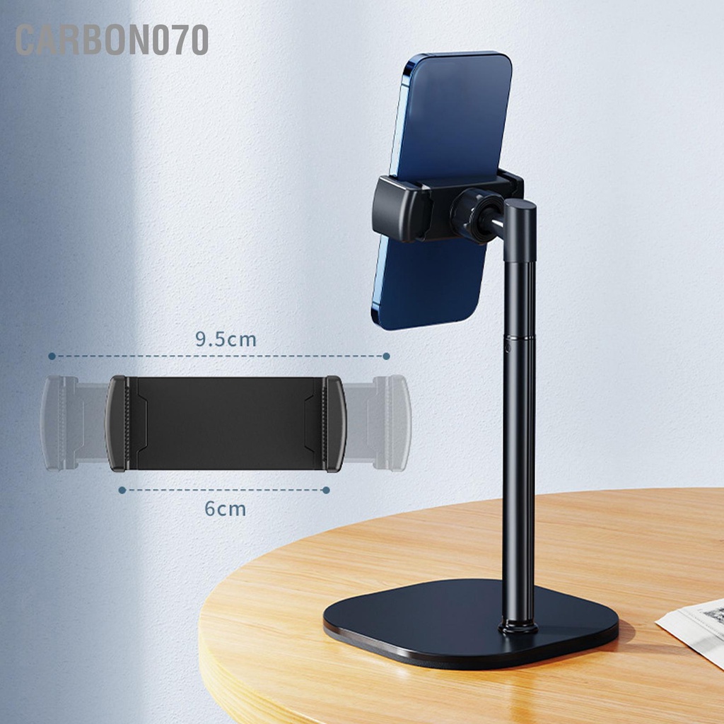 Carbon070 Giá đỡ điện thoại để bàn Chiều cao có thể điều chỉnh Độ ổn định cho Văn phòng tại nhà Phát trực tiếp