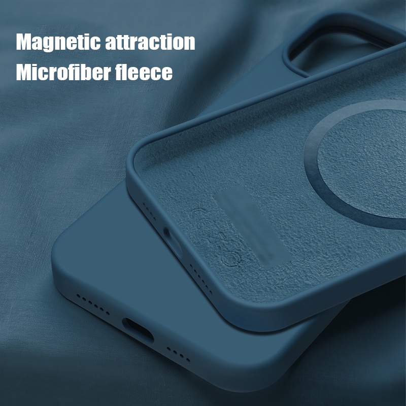 Ốp Điện Thoại Silicon Từ Tính In Logo Hoạt Hình Cho iPhone 12 Pro Max 12 iPhone12