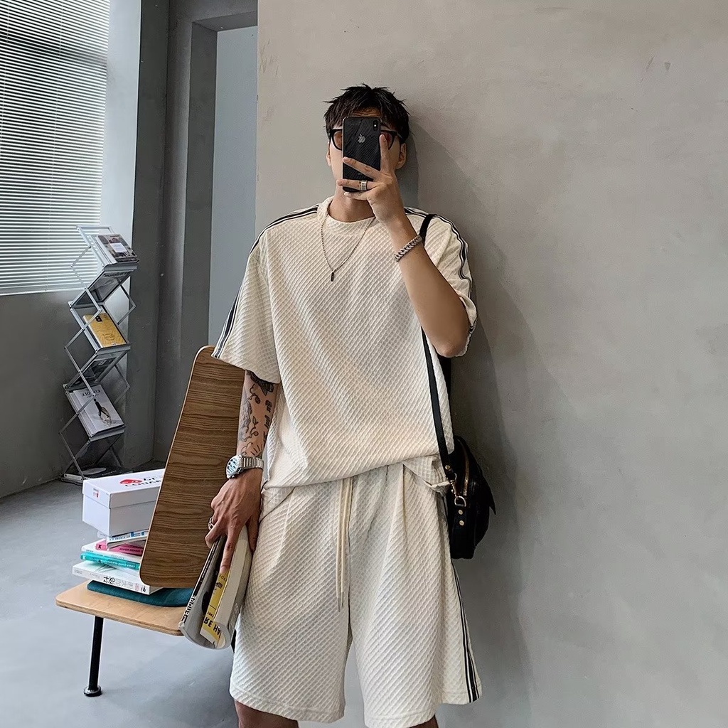 Áo Sơ Mi Tay Lỡ Phong Cách Harajuku Nhật Bản Thời Trang Mùa Hè Hàng Mới Dành Cho Bạn Nam