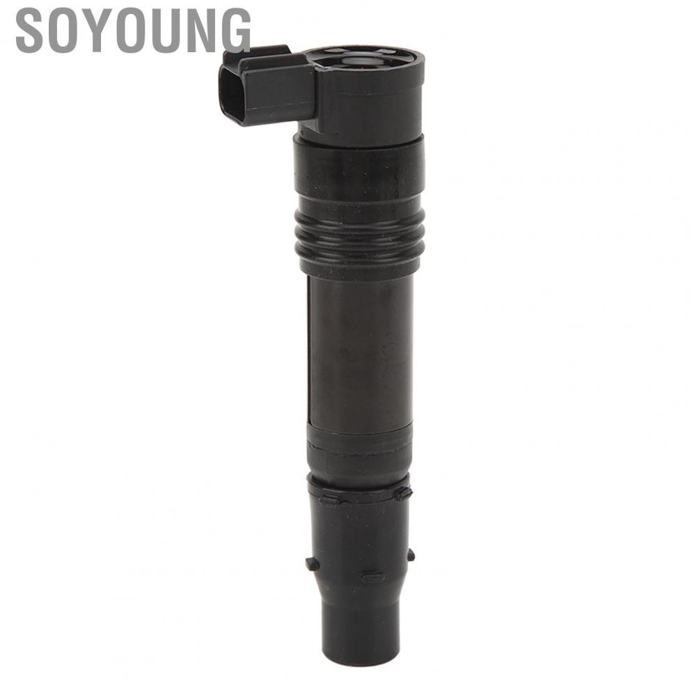 Soyoung Motorcycle Ignition Coil  Compact Structure Anti Aging 21171 0005 Reliable Black for Motorbike
