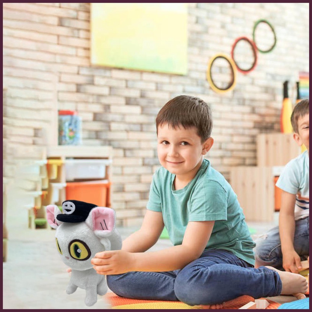 Mèo Nhồi Bông Mềm Mại Dễ Thương 23cm