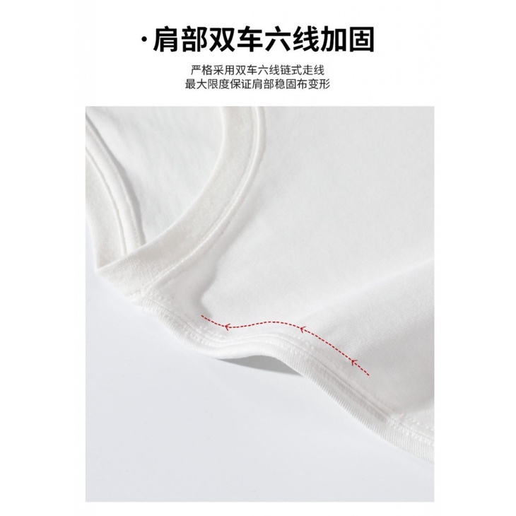 New 100% T-shirt Summer Street American retro fashion brand loose vintage hip hop women's top cotton short sleeve S1ZC