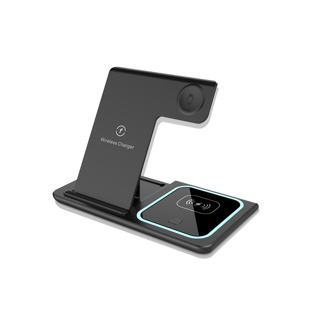 Đế Sạc Đứng Không Dây Tự Động Có Đèn Ngủ Tiện Dụng Mang Theo Du Lịch