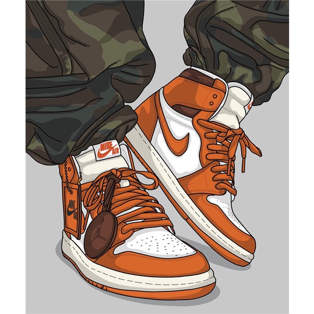 Tranh Treo Tường In Hình Đôi Giày Thể Thao Nghệ Thuật Hiện Đại Trang Trí Phòng Khách / Phòng Ngủ