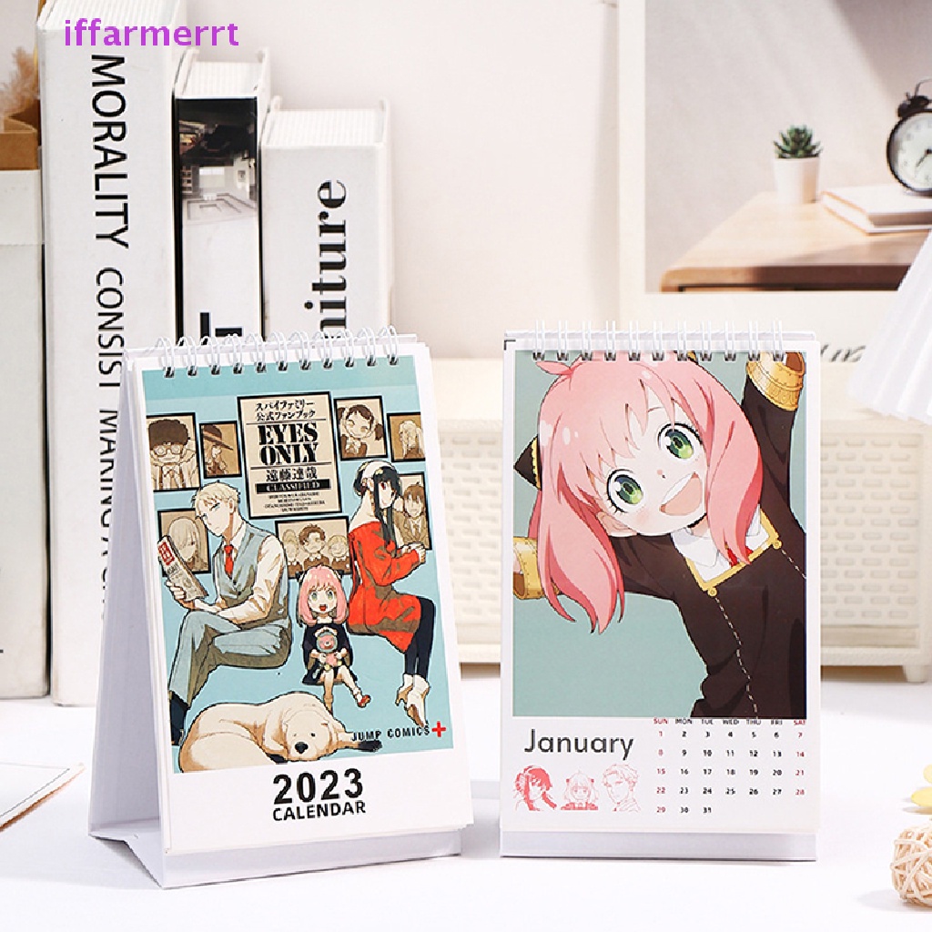Lịch Để Bàn Mini Năm 2023 In Họa Tiết Hoạt Hình SPY FAMILY Dễ Thương Dùng Trang Trí Trường Học