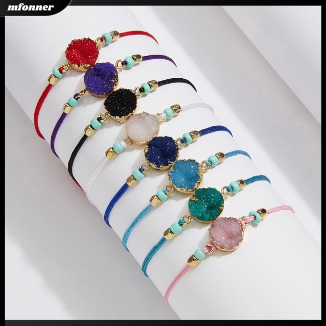 Vòng Tay Chuỗi Hạt Đá Tự Nhiên Thiết Kế Đơn Giản Thời Trang Cho Nữ