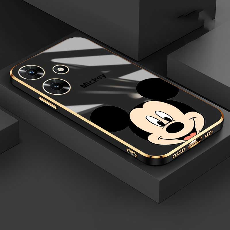 Ốp Điện Thoại Viền Vuông Mạ 6D Hình Chuột Mickey Tinh Tế Cho OnePlus Nord CE 3 Lite