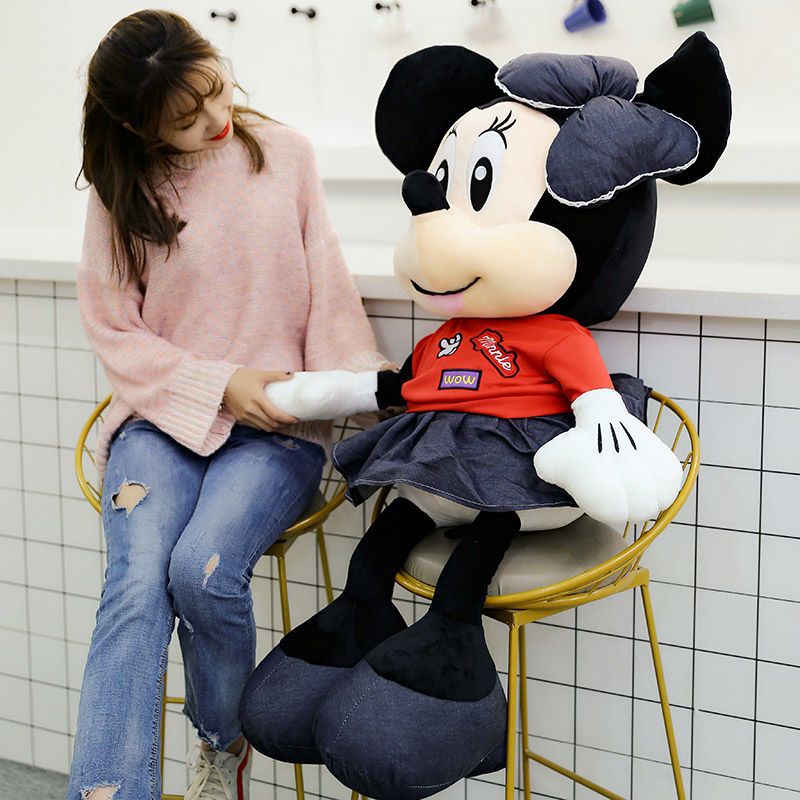 Thú Nhồi Bông Hình Chuột Mickey Minnie Xinh Xắn