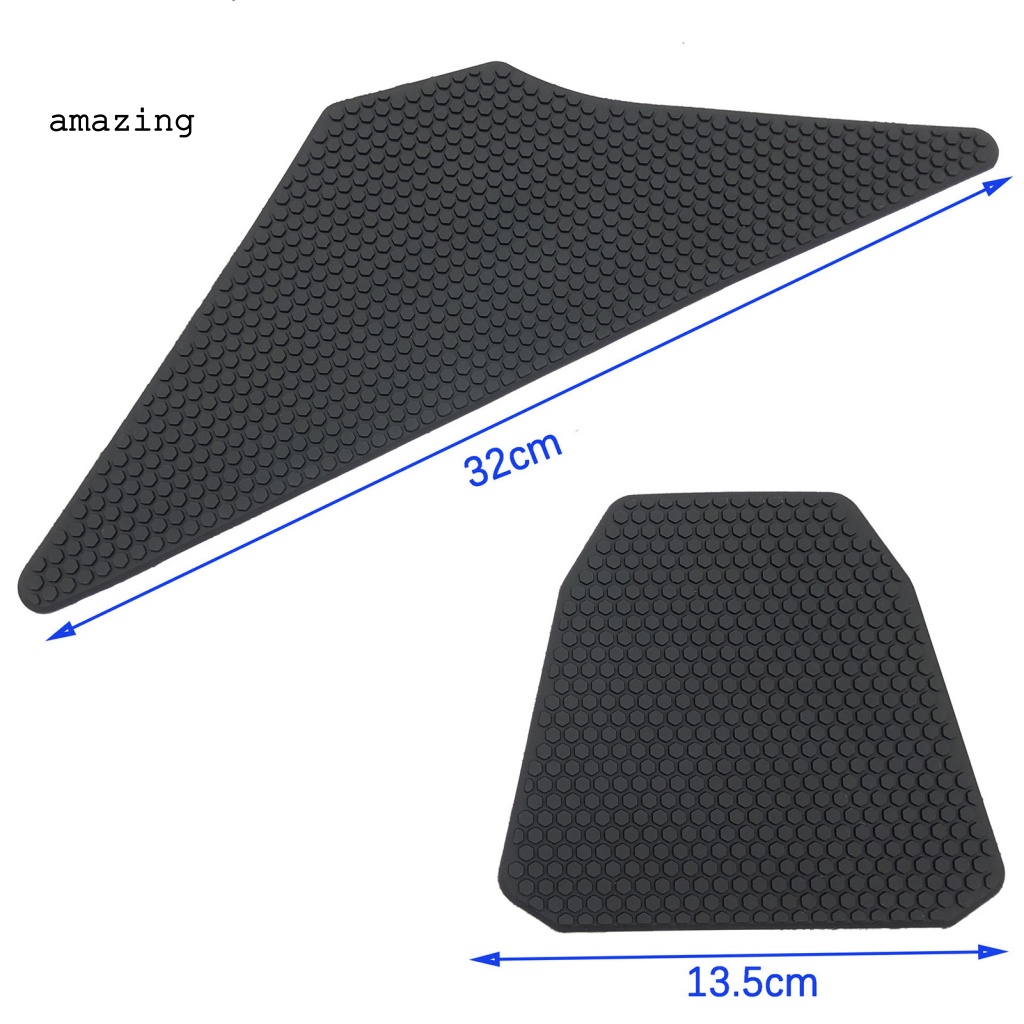 Set 3 Miếng Dán Trang Trí Bình Nhiên Liệu Chống Trượt Màu Đen Cho GOLDWING 1800 (18-22)