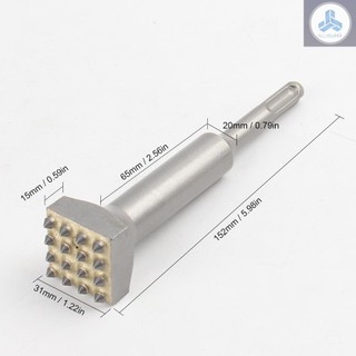 Electric Hammer Chisel Bit for Surface Roughening Percussion Hammer Chisel Tool for Wall Concrete Ceramic Tile