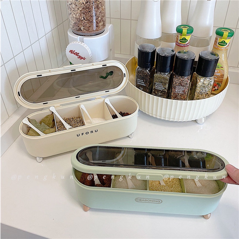 Hộp Đựng Gia Vị Thiết Kế Sang Trọng Tiện Dụng Cho Nhà Bếp