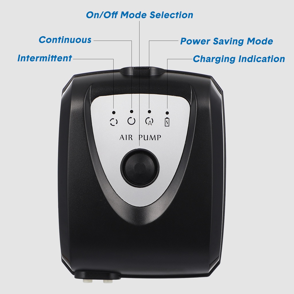 Fish Tank Aerator Aquarium Air Pump Oxygen Solar Set Pond Mute