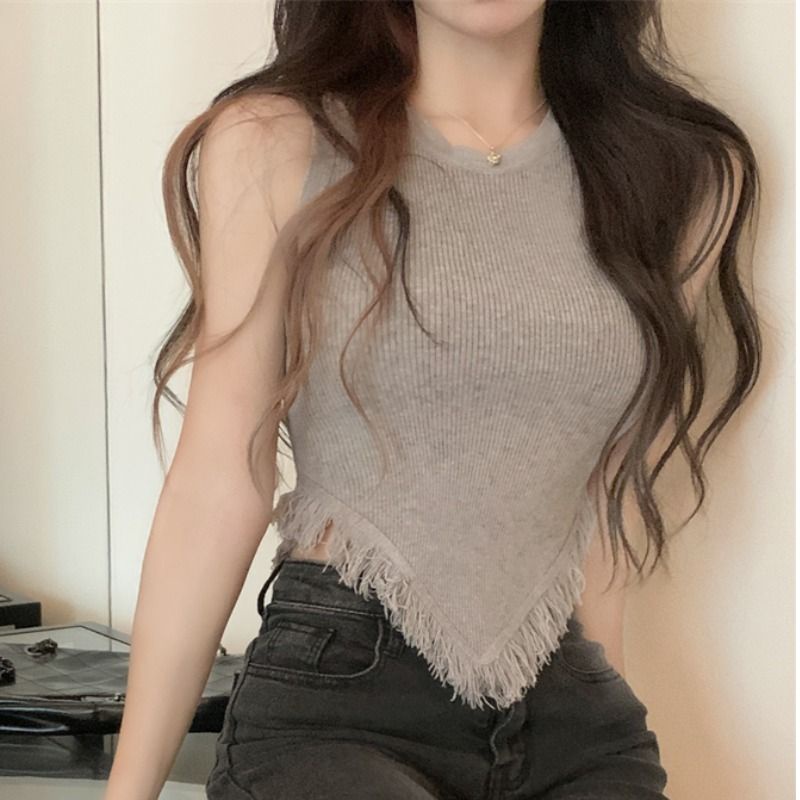 Myaistyle Áo Croptop nữ Hở Lưng Thiết Kế Mới Quyến Rũ Thời Trang Mùa Hè Dành Cho Nữ 17Z23041902