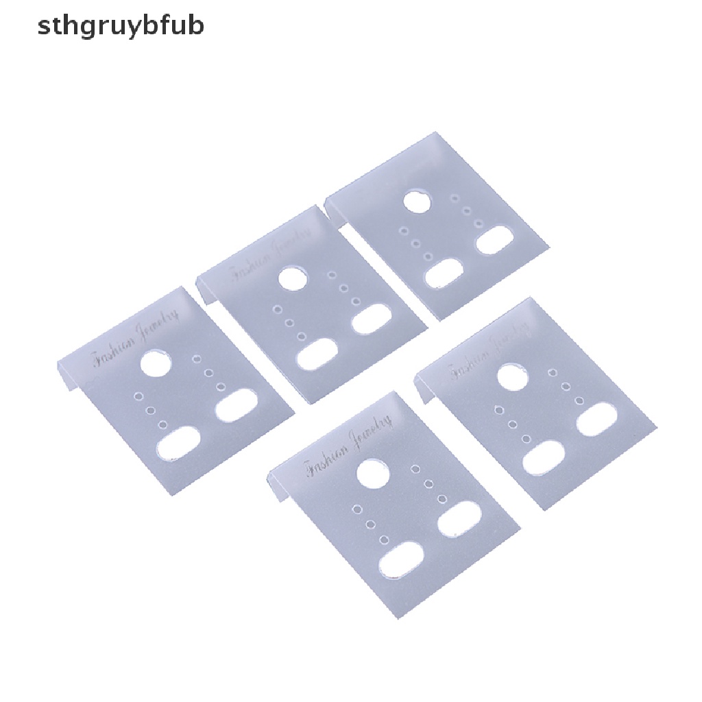 Set 100 Tấm Thẻ Treo Trưng Bày Bông Tai Bằng Nhựa Trong Suốt Chuyên Nghiệp