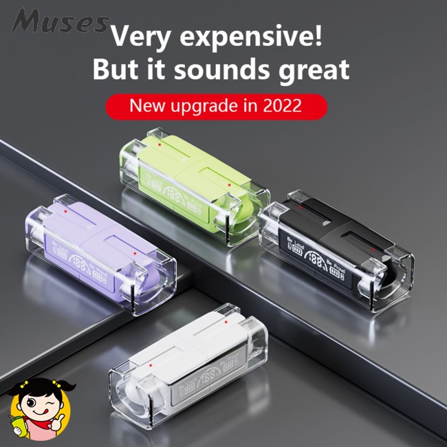 Tai Nghe Nhét Tai Lb83 Bluetooth Không Dây Chống Ồn Âm Thanh Nổi Trong Suốt Kèm Hộp Sạc Chất Lượng Cao