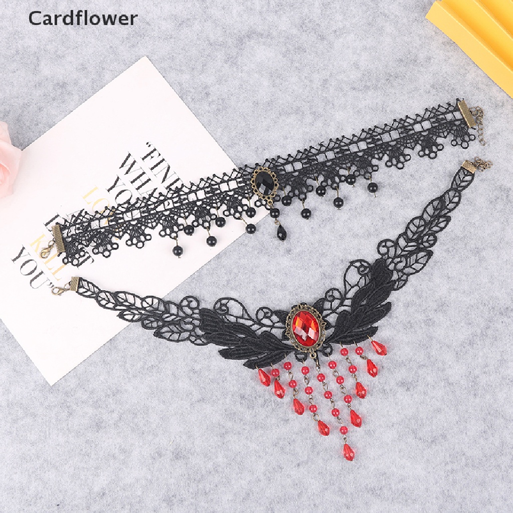 Vòng Cổ Choker Ren Phong Cách Gothic Quyến Rũ Cho Nữ