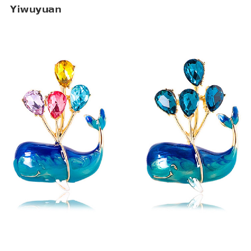 &lt; Yiwuyuan &gt; Ghim Cài Áo Hình Cá Voi Bong Bóng Bay Thời Trang Cho Nữ