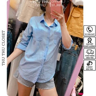 👉🏻 Áo sơ mi 2 túi ngực về đủ màu siêu đẹp. Freesize