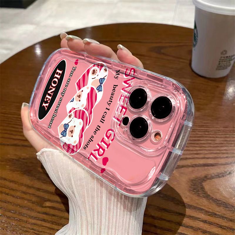 ✅Ốp Điện Thoại Mềm Trong Suốt Chống Sốc In Hình Gấu Nhỏ Cho Iphone 13 / promax 8p / 11 Xr 147 12 MWZF