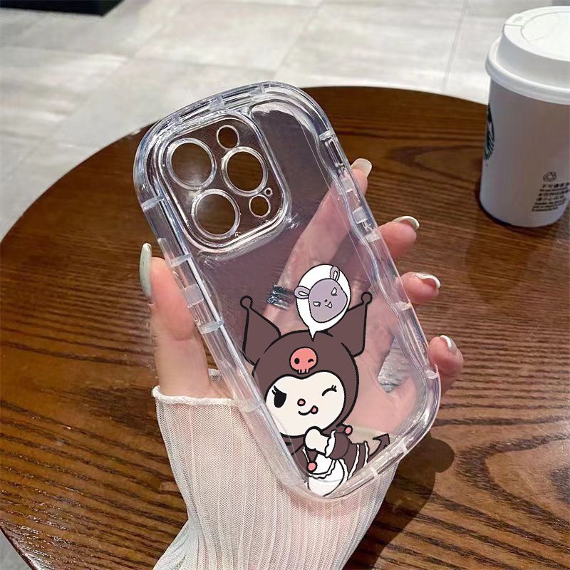 ✅Ốp Điện Thoại Dẻo Trong Suốt Họa Tiết Kuromi Dễ Thương Chống Sốc Cho Iphone11 / iphone14 Apple / xs13 promax xr8p 127 / K1U3