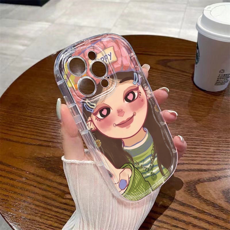 ✅Ốp Điện Thoại Mềm Trong Suốt Chống Sốc Cho Apple / girl 8p1113 / 7xs 12 xriPhone14promax