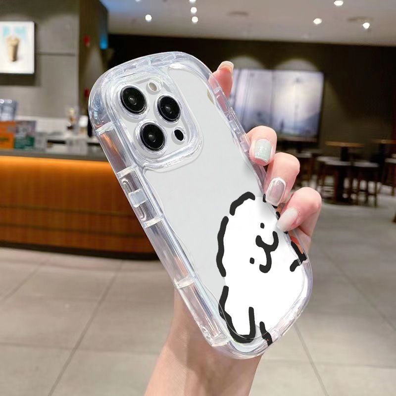 ✅Ốp Điện Thoại Mềm Trong Suốt Chống Sốc Hình Cún Cho Iphone 78p / 1311Promax 14 xs / xr12 / 9LIV