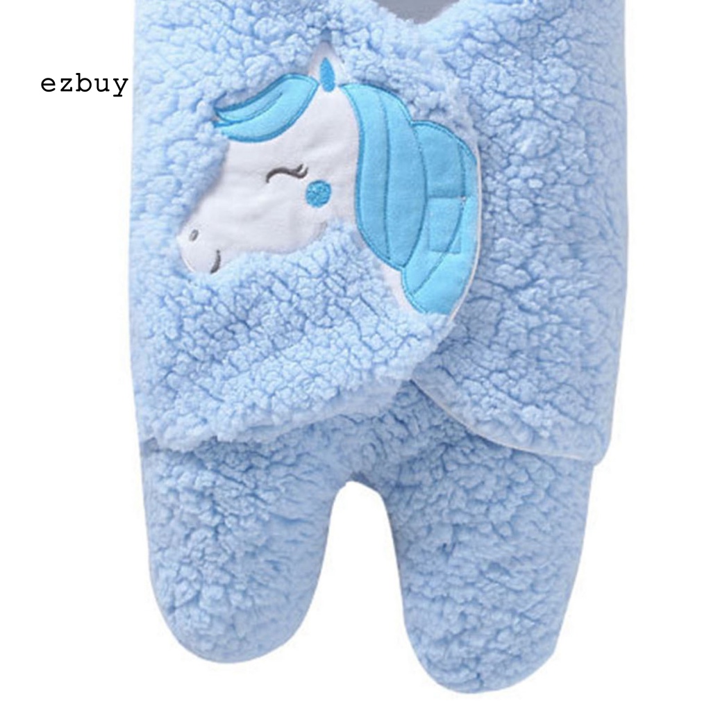 Túi Ngủ Mùa Đông Quấn Em Bé In Họa Tiết Hoạt Hình Dễ Sử Dụng