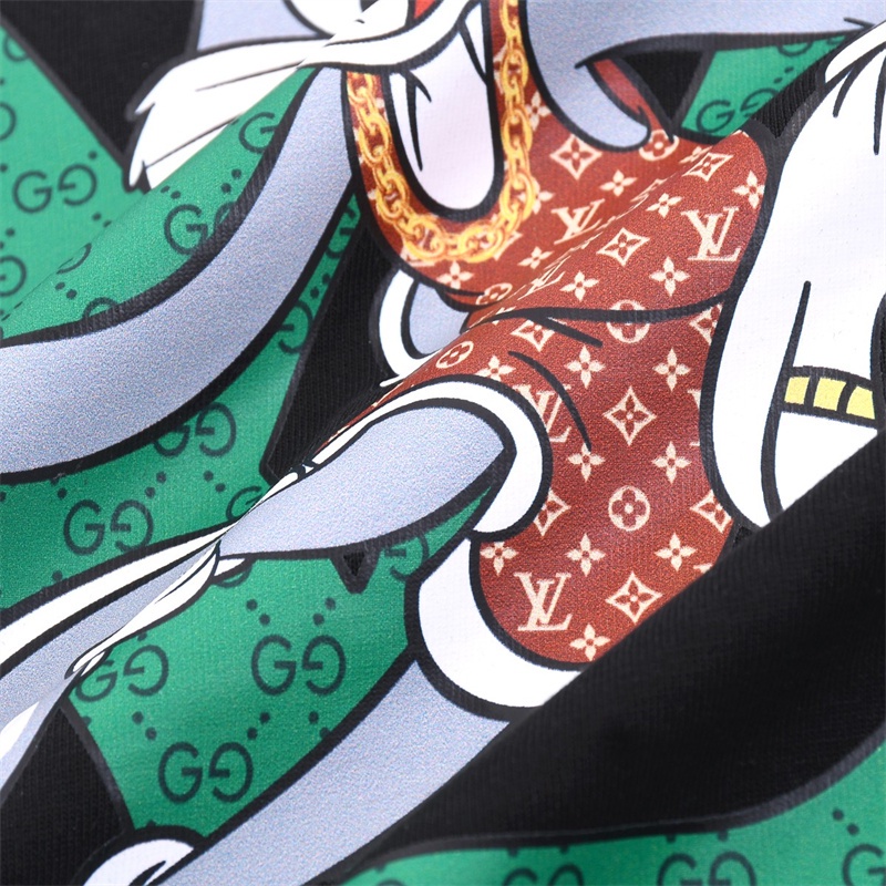 Áo Thun Tay Ngắn Cổ Tròn In logo Cảnh Báo Trước Và Sau 99V &amp; - show limit 23ss