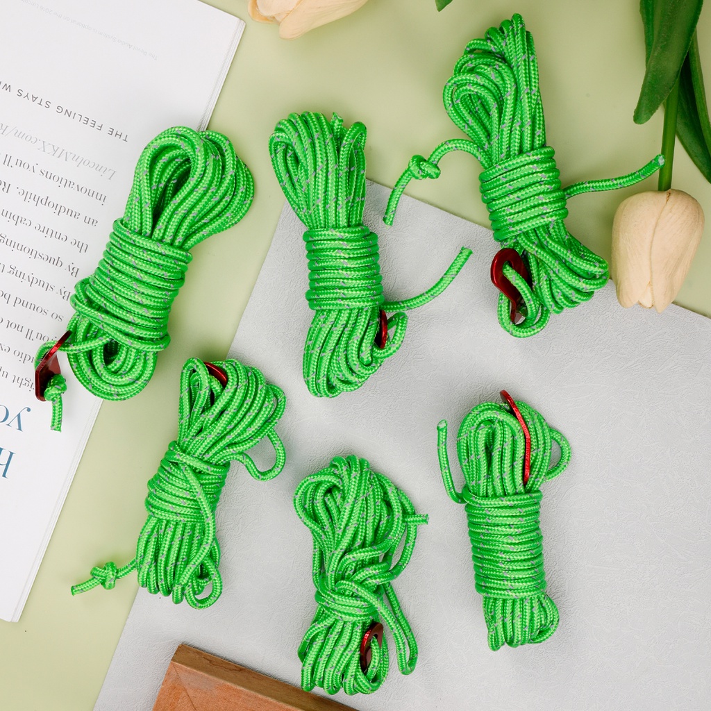 Túi Đựng Dây Thừng Cắm Trại Phản Quang 4mm 6 Ngăn Tiện Dụng