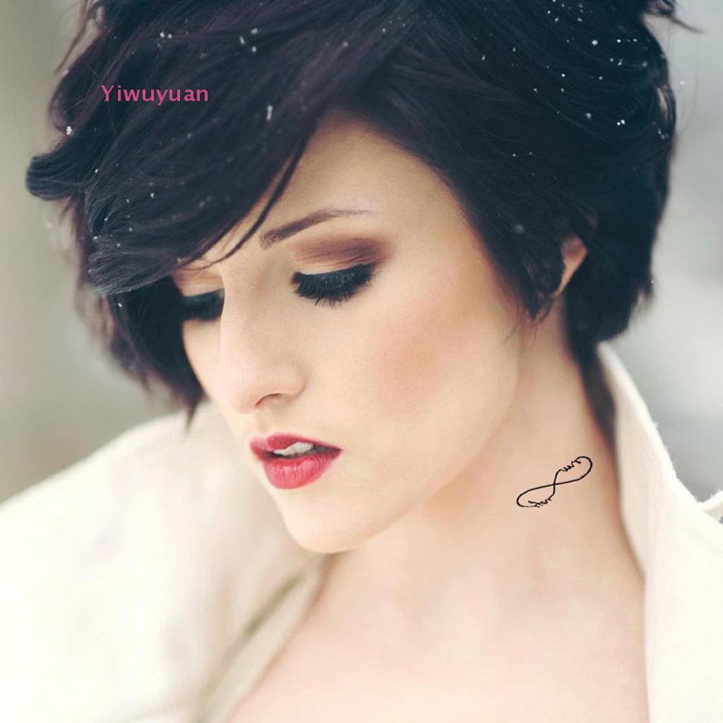 1 Miếng Dán Hình Xăm Tạm Thời Bằng Kim Loại Gợi Cảm Chống Nước Mới